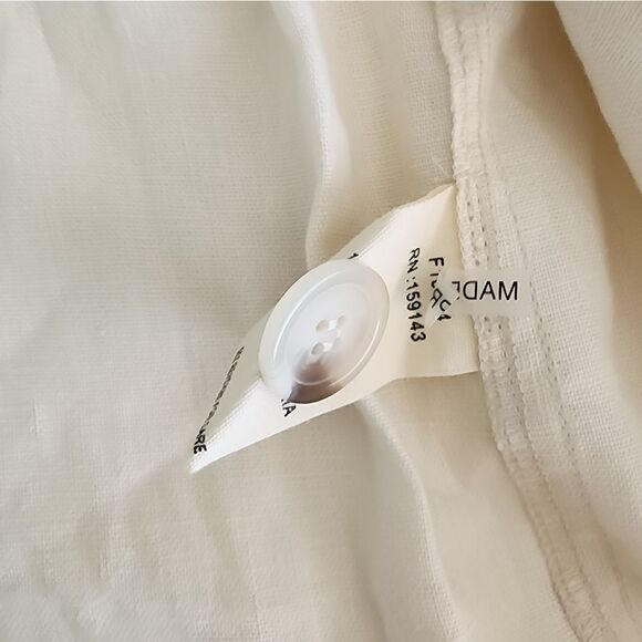 FRNCH PARIS 100% linen coat style dress new with tags - Picture 5 of 12